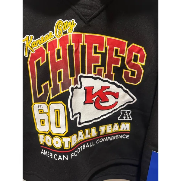 Kansas City Chiefs Cropped Hoodie NWT NFL Women's XL - Image 2