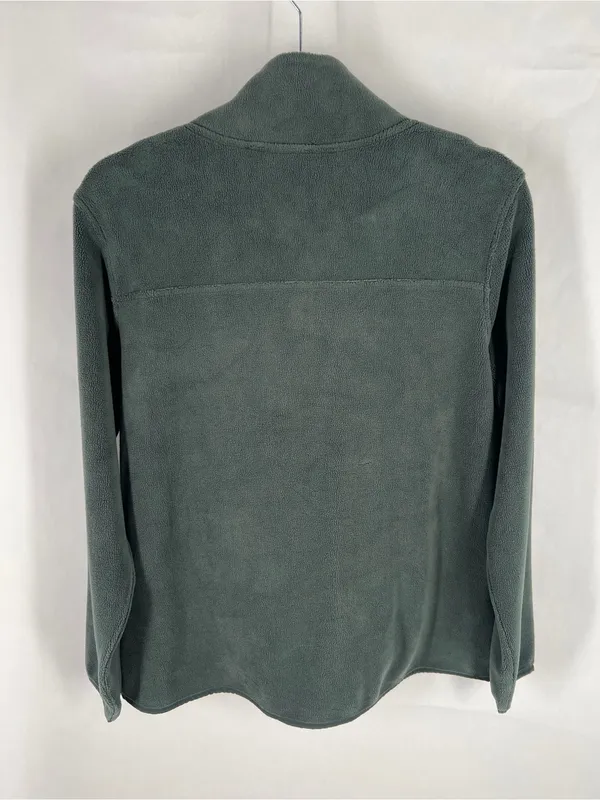 Green Snap-Placket‎ Fleece Pullover - Image 8