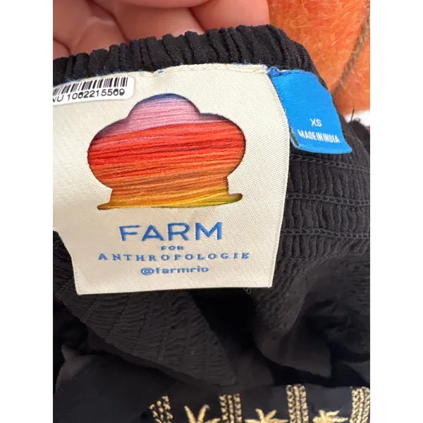 FARM RIO Floral Long Sleeve Midi Dress in Black Size XS - Image 7