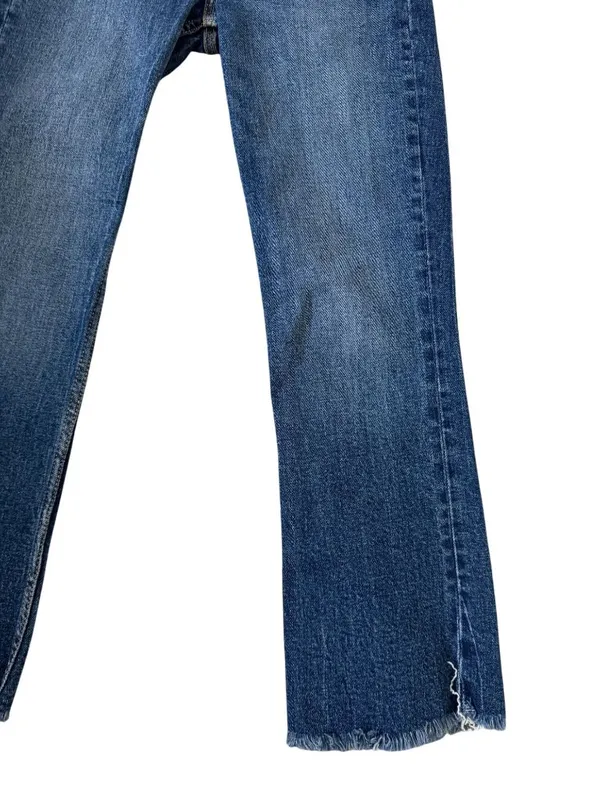 ZARA Medium Wash Straight Leg Jeans Size US 0 - Image 6