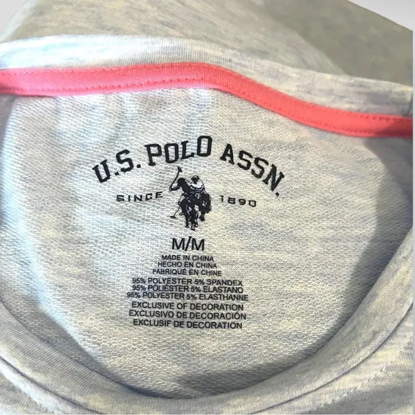 U.S. POLO ASSN. Women's Short Sleeve Sleep Top And Jogger Pant Set Medium | NWOT - Image 3