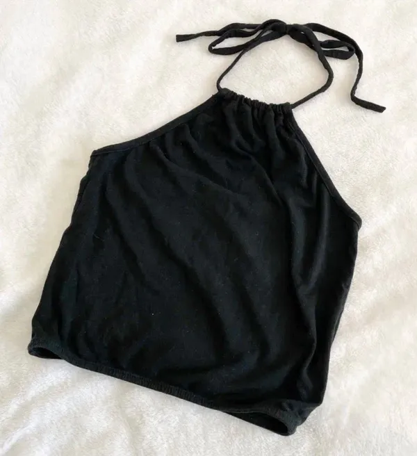 Brandy Melville Black Halter Top - Image 2
