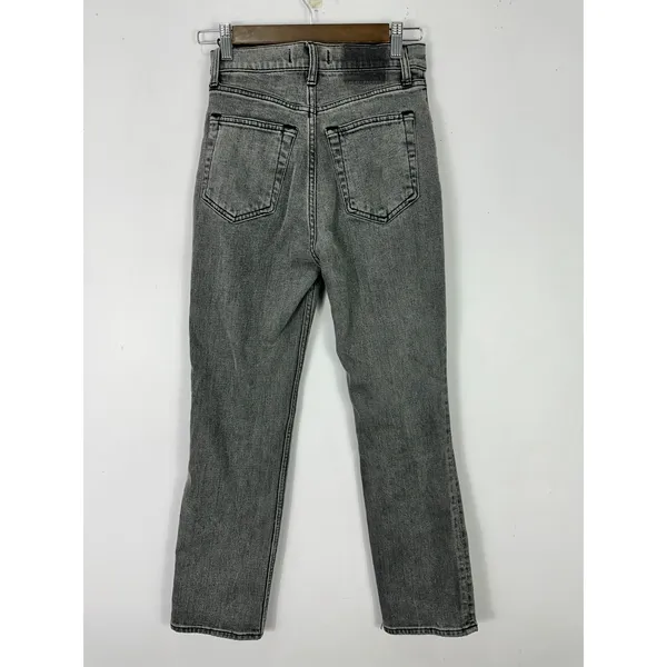 Abercrombie & Fitch The Ankle Straight Ultra High Rise Jeans Womens 24/00‎ Gray - Image 3