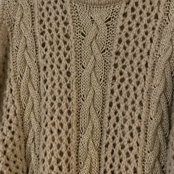 Zara Beige  Knit Sweater - Image 4