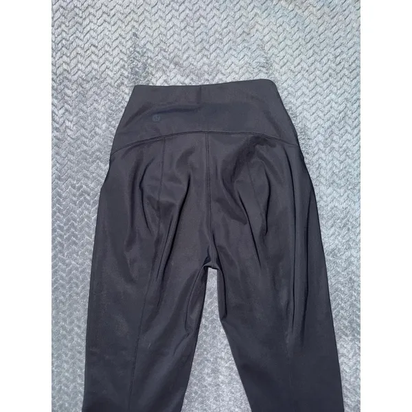 Lululemon Women's High Rise‎ Groove Pants Black Athletic Comfort Size 2 - Image 5
