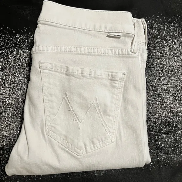 Mother Womens 27x32 pony boy fray jeans - Image 3