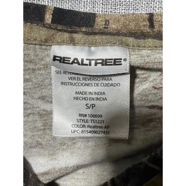 Realtree AP Camo‎ Long Sleeve V Neck Shirt Women's Size S/P Hunting Outdoor - Image 4