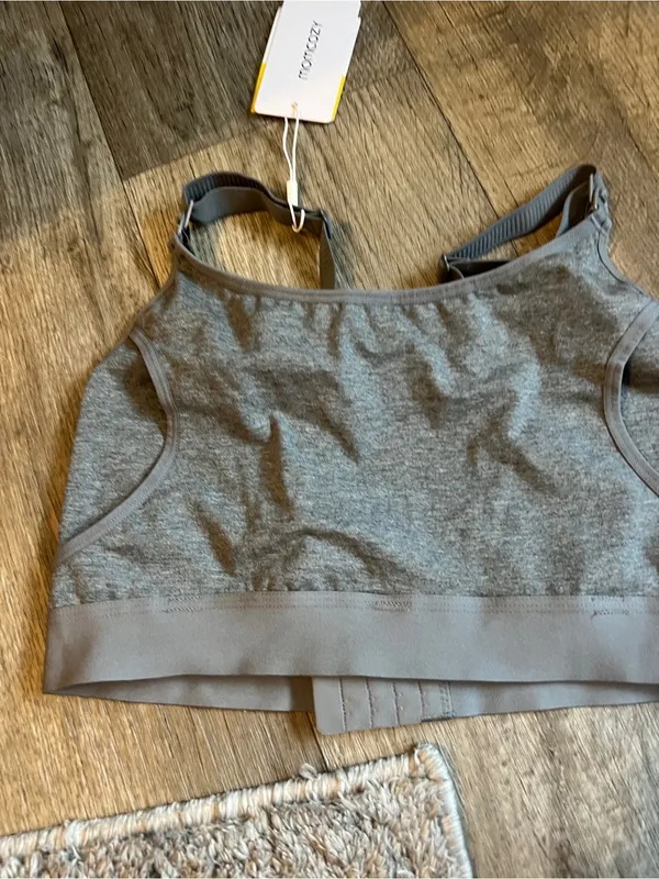 NWT momcozy Gray Maternity/Nursing Bra -‎ Seamless Comfort - Image 3