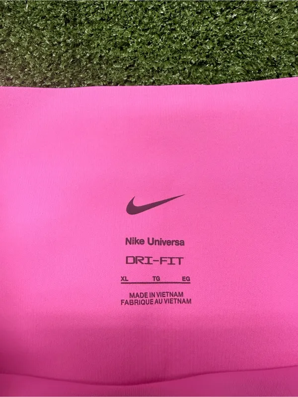 Nike Universal Dri-Fit Bubblegum Pink High Waist 7/8 Leggings Pockets Lifting XL - Image 3