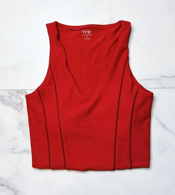 Abercrombie & Fitch YPB Corset Slim V-Neck Tank Top - Image 2