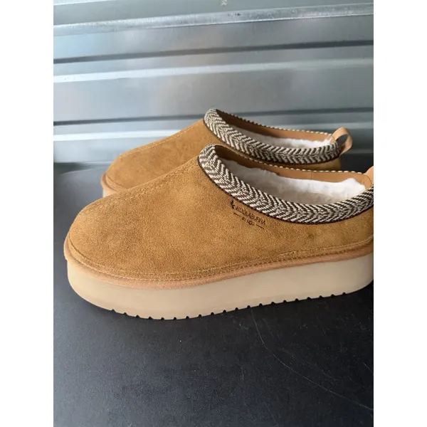 Koolaburra by UGG Burree Platform Slipper,‎ Chestnut, Women's Size 12 - Image 4
