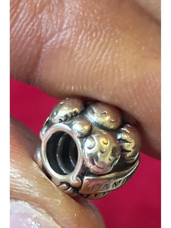 Authentic Pandora Sterling Silver Retired Family Ties Faces Charm 790439 - Image 3