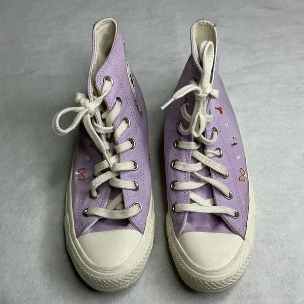 Converse Chuck‎ Taylor All Star Butterfly Wings High Top Lavender Women 7.5 - Image 3