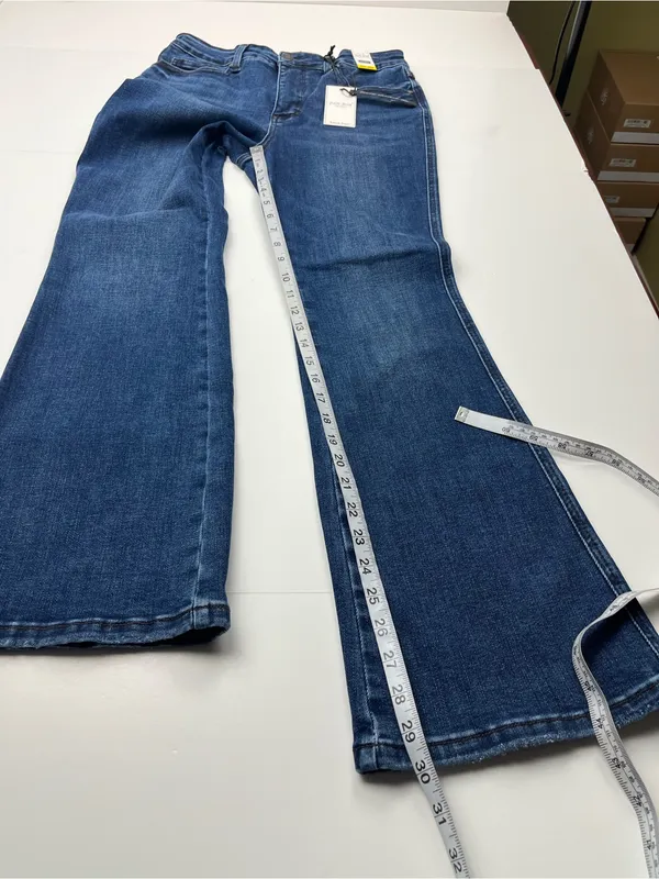 Judy Blue Boot Cut Dark Blue Denim Jean Womens Size 9 / 29 Short Inseam NEW - Image 8