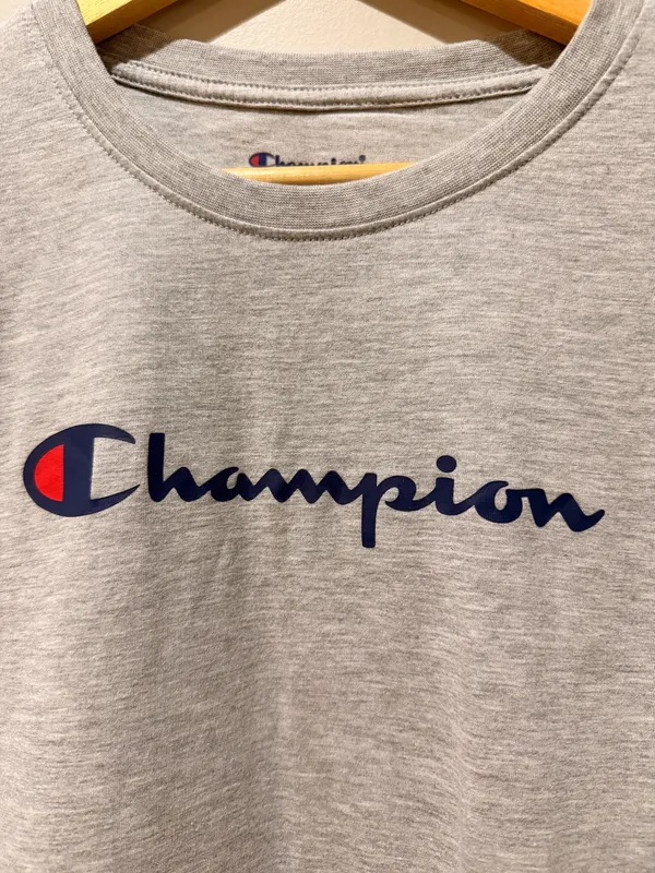 Champion Logo Oversized Shirt Lounge Athleisure Casual Y2K Summer Comfy Everyday - Image 2