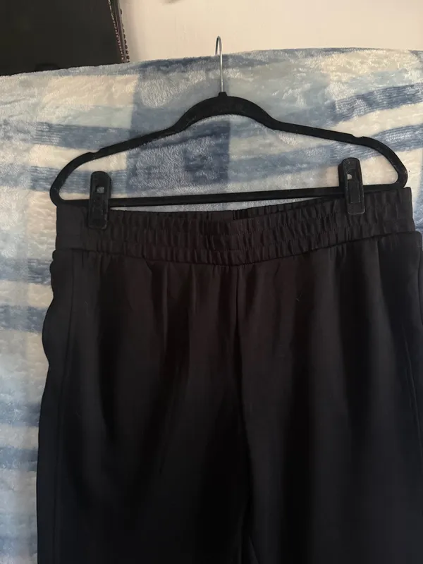 Danskin Black Cropped Elastic-Waist Straight Pants xl - Image 4