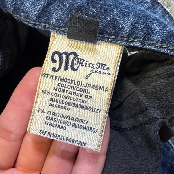 MissMe Embellished Boot Cut Jeans Sz 30 - Image 6