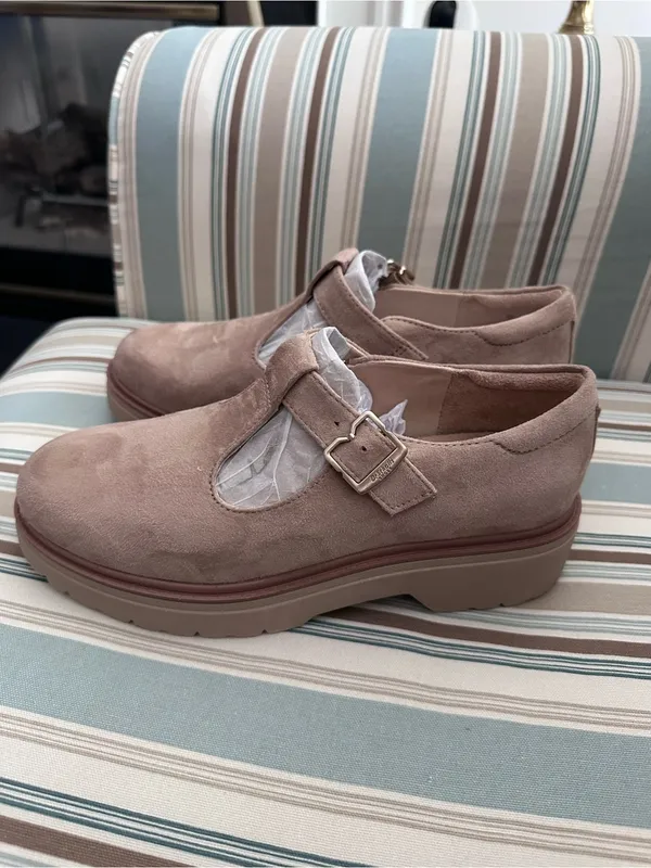 Dr. Scholl's Beige Suede T - Image 6