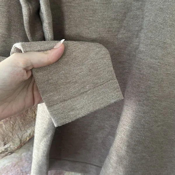 Commense Leisure Collared Pullover Sweater size small Tan - Image 5