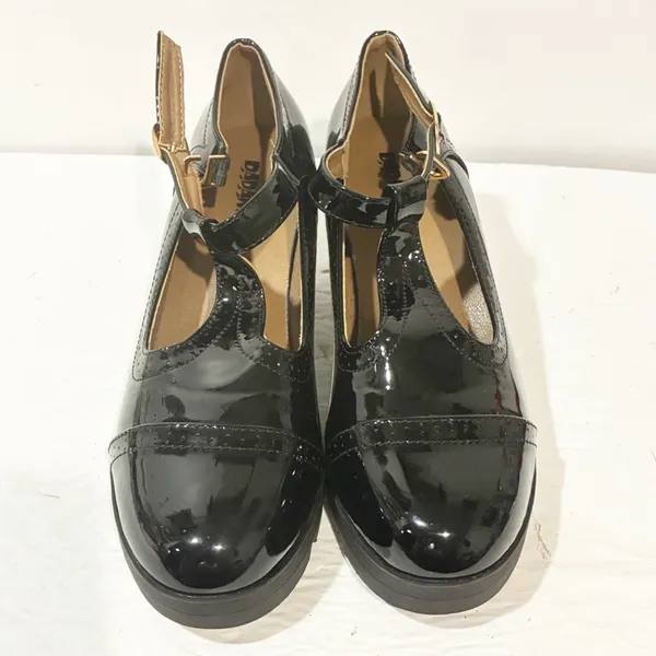 Dadawen Size‎ 9.5/10 Platform Shoes Chunky Mid-heel T-Strap - Image 2