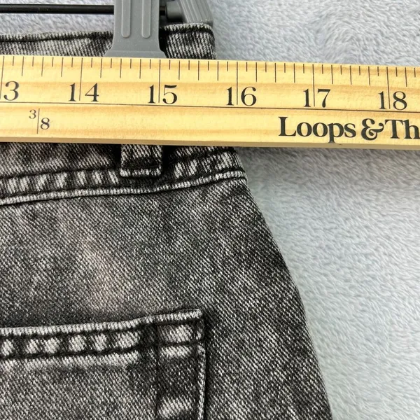 REWASH Size 9/29‎ Y2K Baggy Super High Rise Distressed Jeans Wide Leg Streetwear - Image 6
