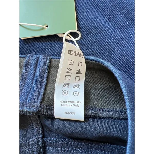 Halara Flex Denim Pull On Jeggings Skinny Pants Dark Wash Stretch Blue Comfy - Image 5