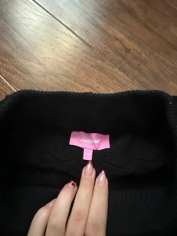 Black Edikted Shorts Ruffle - Image 2