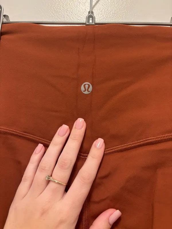 Lululemon Burnt Orange Mini Flare Leggings - Image 4