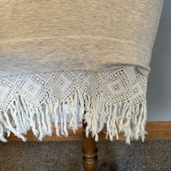 Anthropologie‎ Dolan Dress Sz Small Beige Fringe Tank Lined Boho Fairy Grunge - Image 5