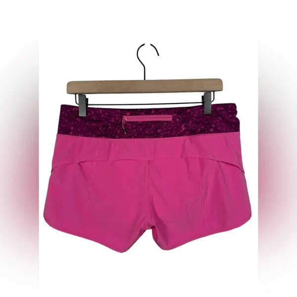 Lululemon Speed Short Pink Paradise‎ Paradise Geo Regal Plum Multi Size 8 - Image 4