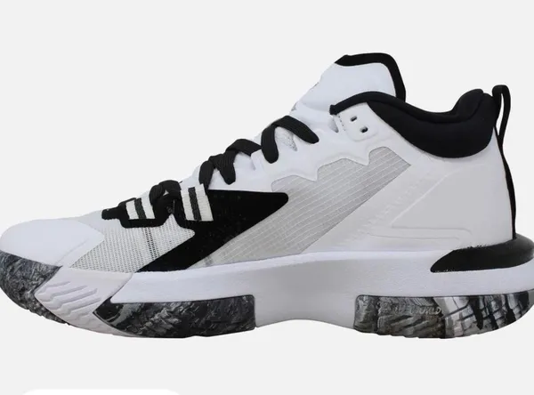Jordan Zion 1 Tb White/White-Black Dc4208-100 Men's 7.5 - Image 2
