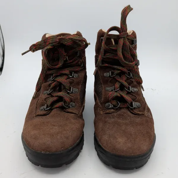 Vintage Asolo Brown Suede Hiking‎ Boots Vibram Sole Gorpcore Slovenia Womens 7 - Image 3
