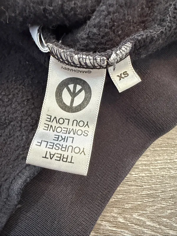 MADHAPPY x Toy Story Pixar Black logo embroidered Hoodie XS HTF - Image 3