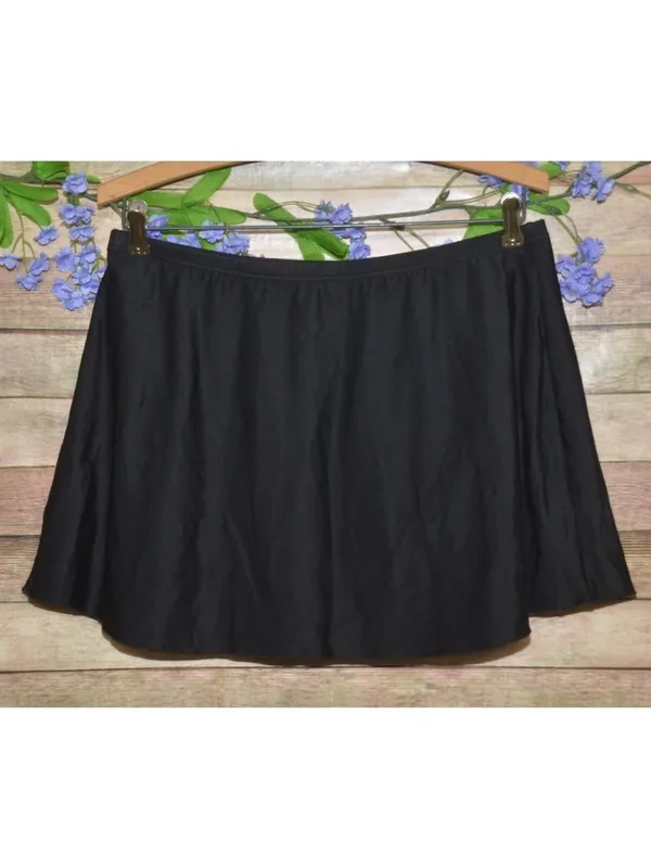 Miraclesuit Black Swim Skirt Bottom Size 8 Slimming Tummy Control - Image 3