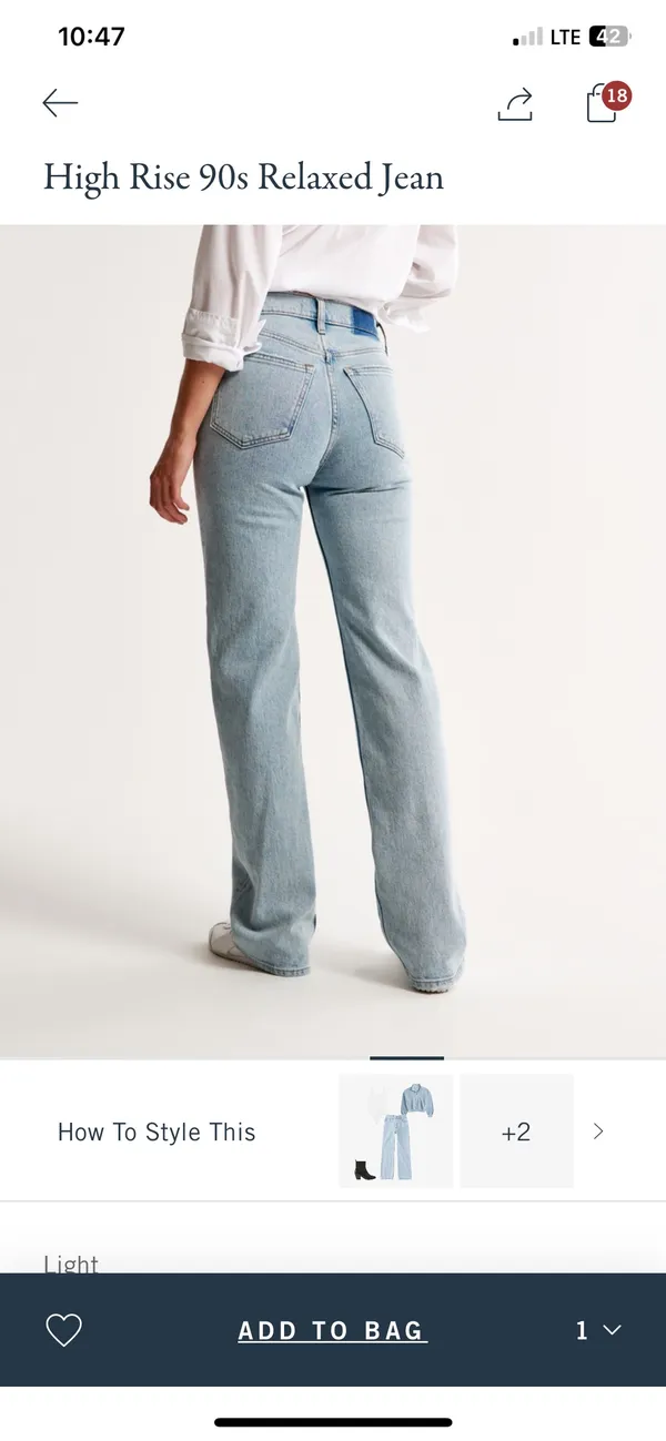 Abercrombie The 90s Relaxed Jeans - Image 8