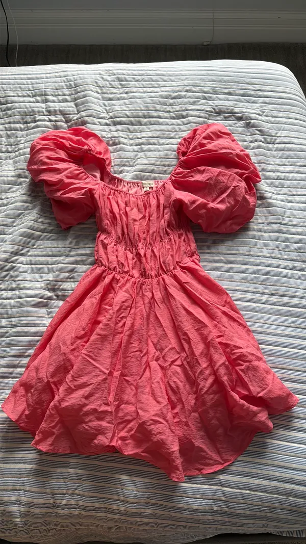 Pink mini dress - Image 3