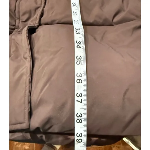 Go.G.G Classic Hooded Long Puffer Jacket Coffee Sz S NWT - Image 8