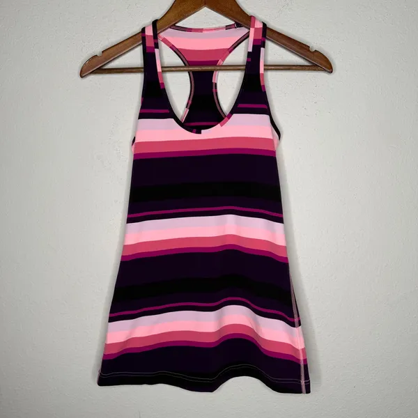 Lululemon cool‎ racerback Pink, purple Sz 4 - Image 3