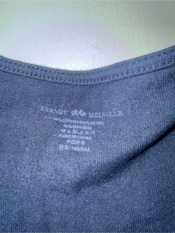 Brandy Melville Navy Crossover V-Neck Tank - Image 2