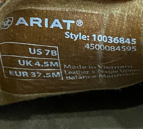 ARIAT 10036845 Aztec Cruiser Moccasin Slip On Shoes Size 7B - Image 13
