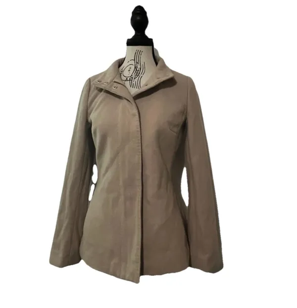 Banana Republic Women’s Wool Blend 2013 Coat Women’s Size XS Beige - Image 5