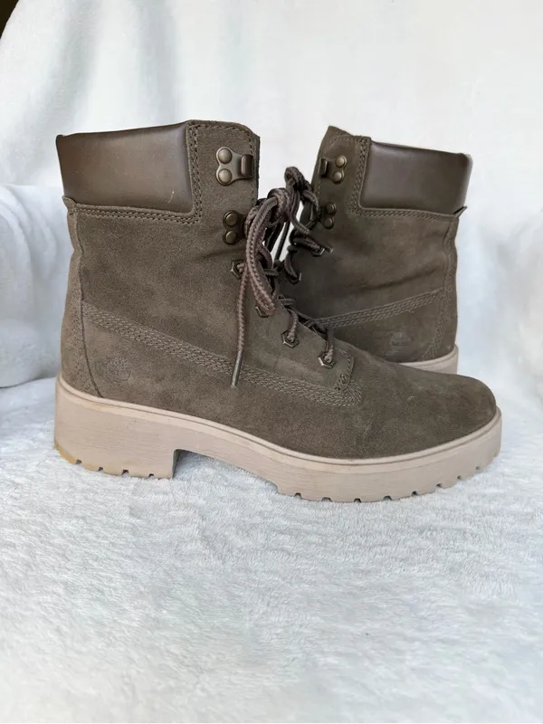 Timberland Women's Carnaby Cool 6" Boot Ankle, Olive Suede, Size 10 - Image 2