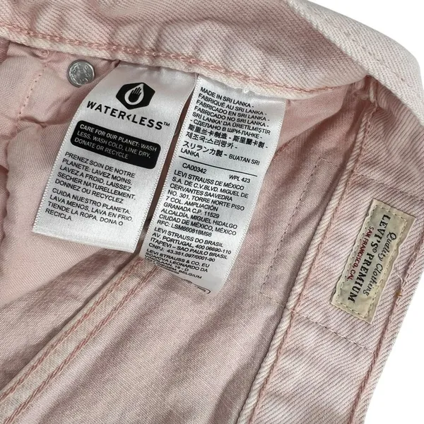 Levi’s Pink 501 Button Fly Denim Shorts‎ - Image 5