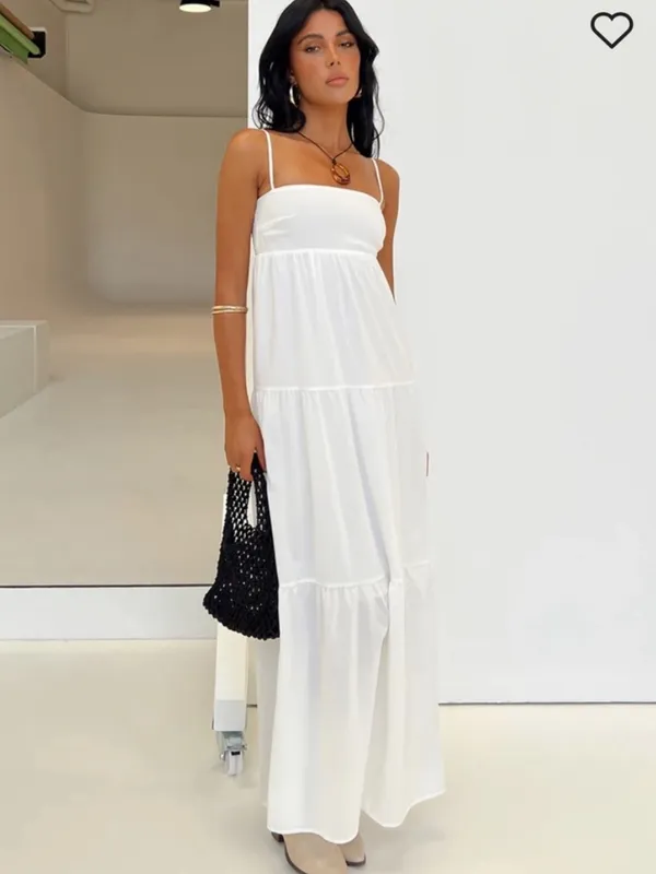 Princess Polly Warrego Maxi Dress in White Size 4 New with tag - Image 3