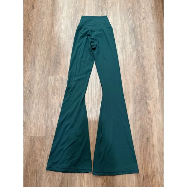 OFFLINE by Aerie Real Me Flare Leggings Forest Green High Rise XS 32 Inseam 433 - Image 3