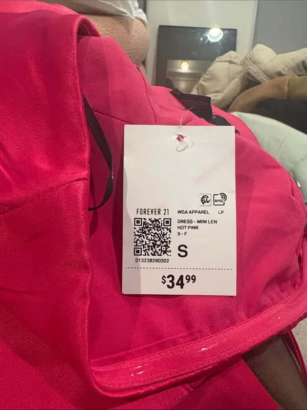Forever 21 Strapless Fuchsia Mini Dress - Image 3