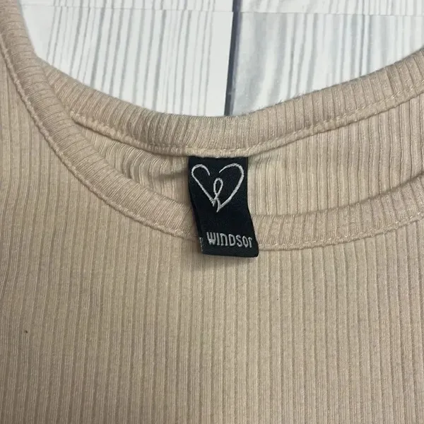 Windsor ribbed crop tank large - Image 2