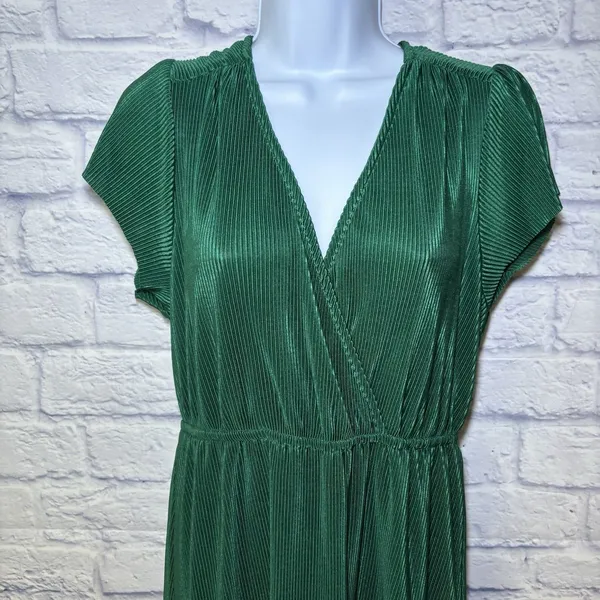 Baltic Born Athena Pleated Maxi Dress Forest Green Maxi Dress Large NWT wedding - Image 5