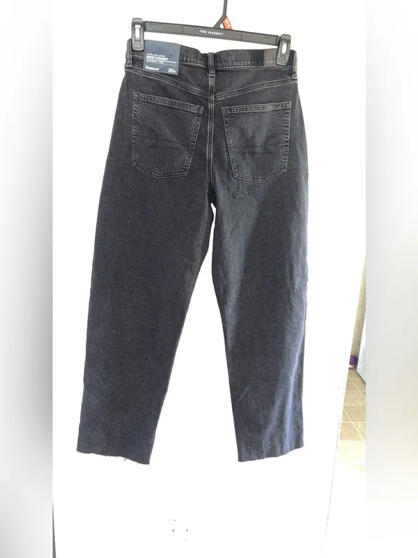 American Eagle Outfitters Charcoal Black Boyfriend Jeans - Image 2