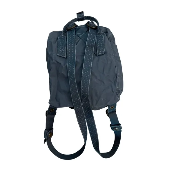 Fjallraven Kanken Mini Backpack Blue Vinylon F Travel Bag - Image 2